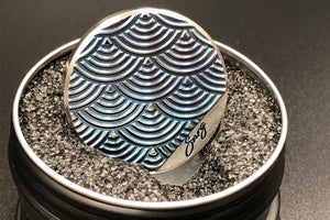 Snrg Design - The Seigaiha Ball Marker - Torched Finish
